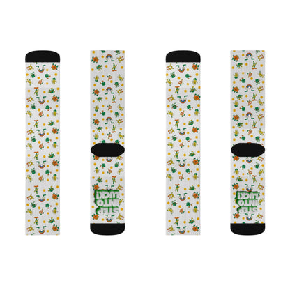 Lucky Charm St. Patrick's Day Socks - Step into Luck! 🍀🌈💰 - Whippie's