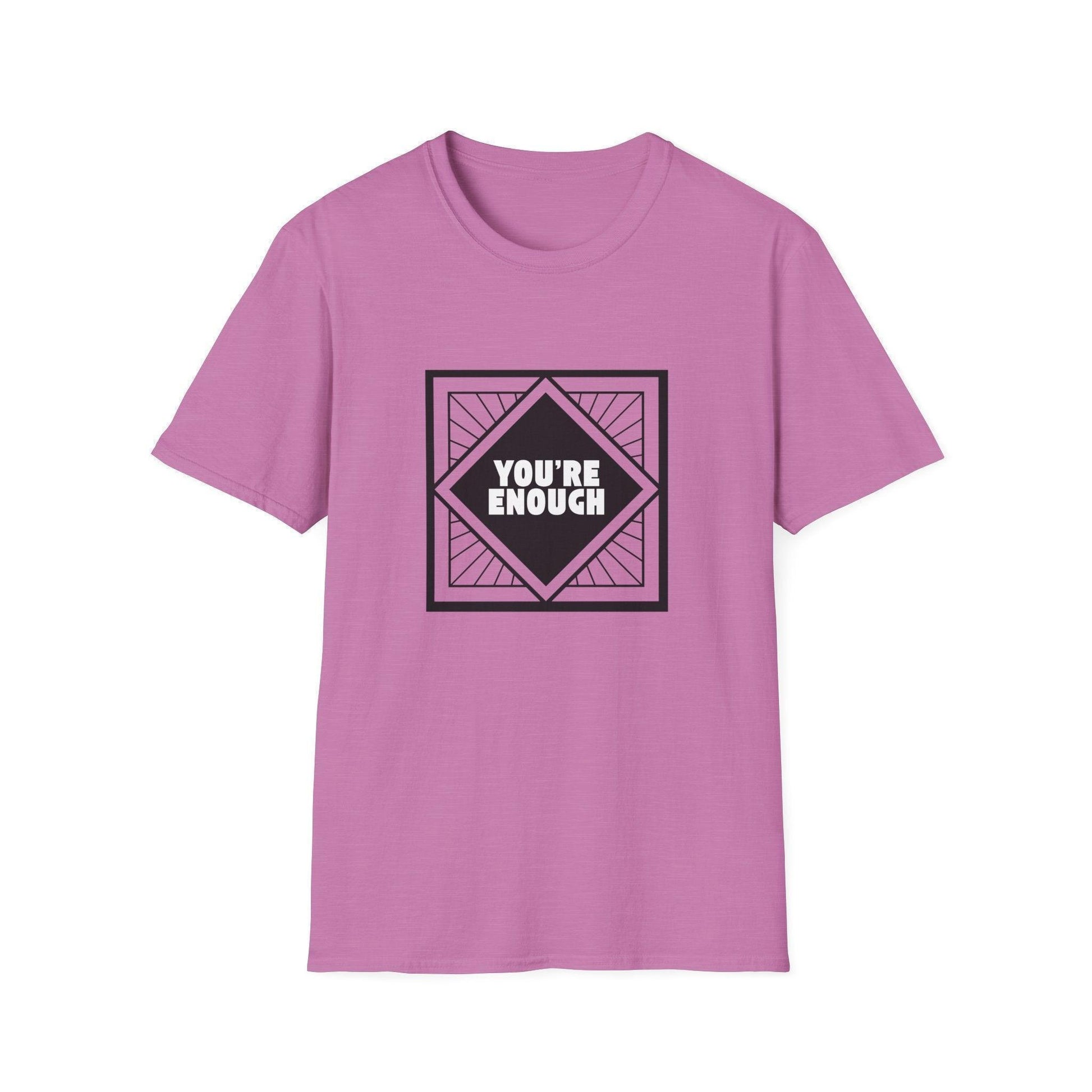 You're Enough - Simple Black Frame - Unisex T-Shirt - Whippie's