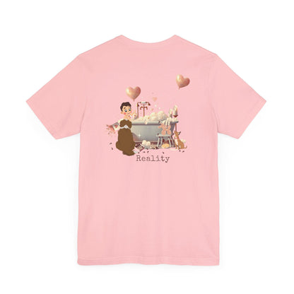 💖 My Valentine's Plan vs. Reality 🛁 Unisex Jersey Tee ✨ Expectation vs. Reality, the Valentine's Day edition! - Whippie's