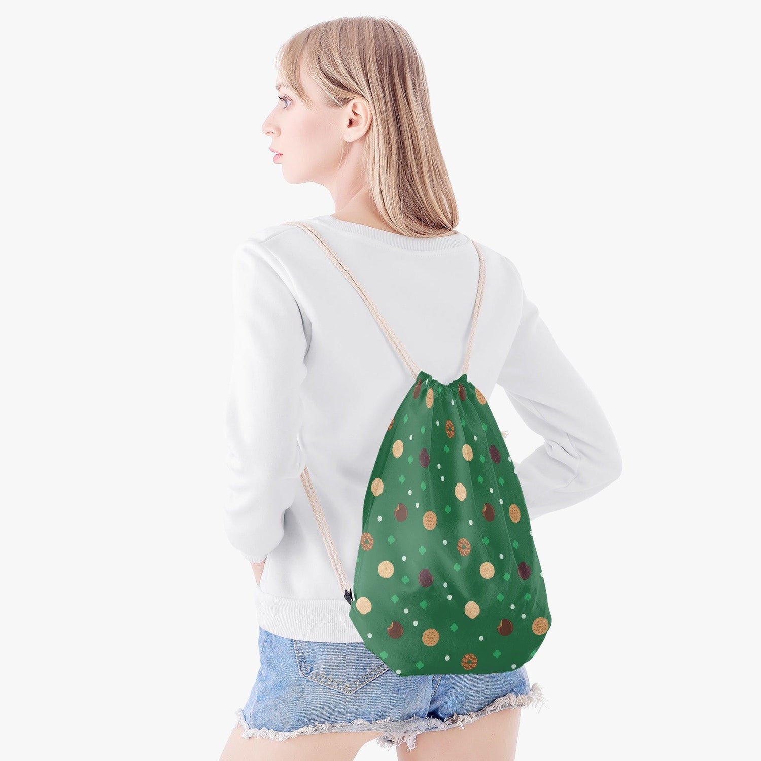Girl Scout Cookie Drawstring Backpack - 🍪 Carry Your Cookies with Confidence and Style! 🍪 - Whippie's