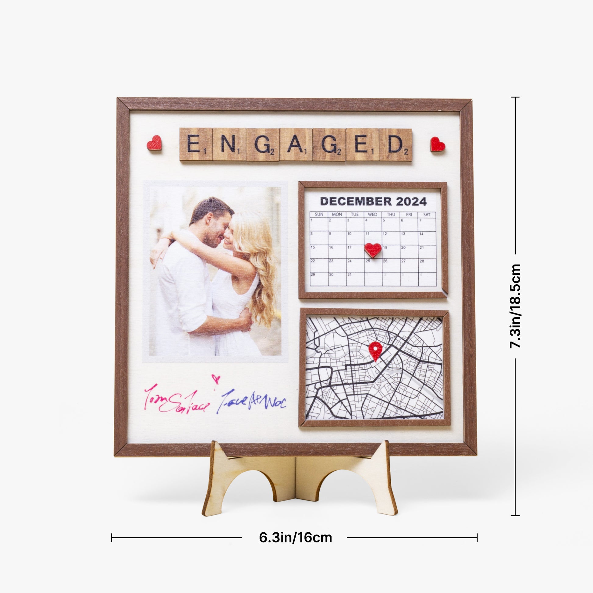 1207. Special Event Frame – Engagement, Wedding, Anniversary Gift - Personalizable - Whippie's