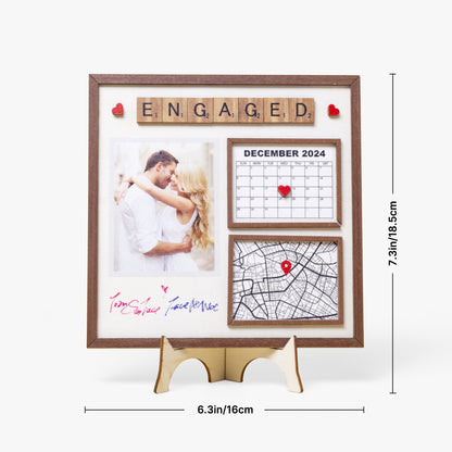 1207. Special Event Frame – Engagement, Wedding, Anniversary Gift - Personalizable - Whippie's