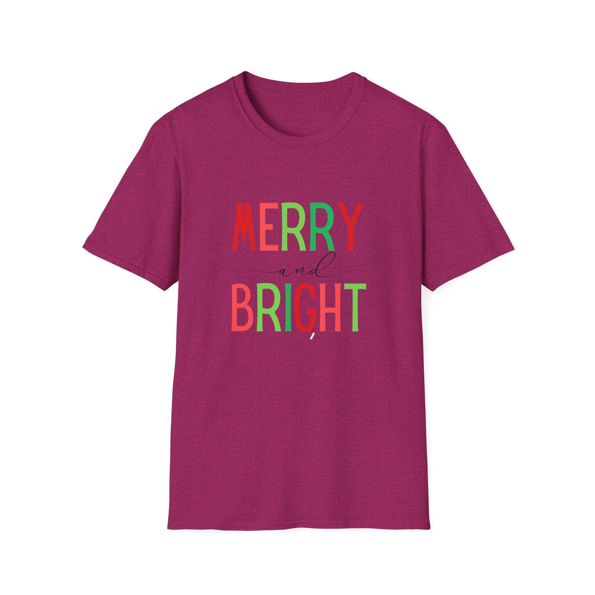 Merry and Bright Unisex Tee 🌈✨ - Whippie's