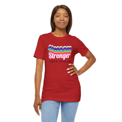💪 Stronger Than Cancer 🎗️ Unisex Jersey Tee ✨ Show your support, wear your strength. - Whippie's