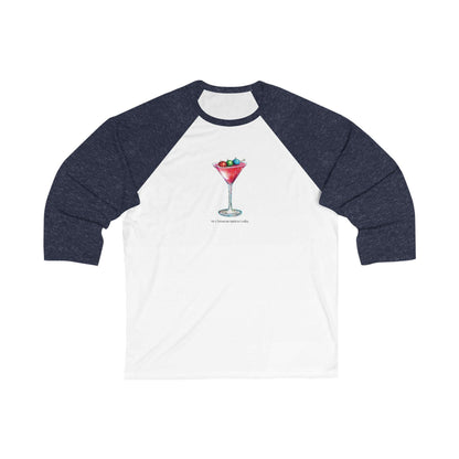 My Christmas Spirit is Vodka 🍸🎄 - Unisex 3/4 Sleeve T-shirt - Whippie's