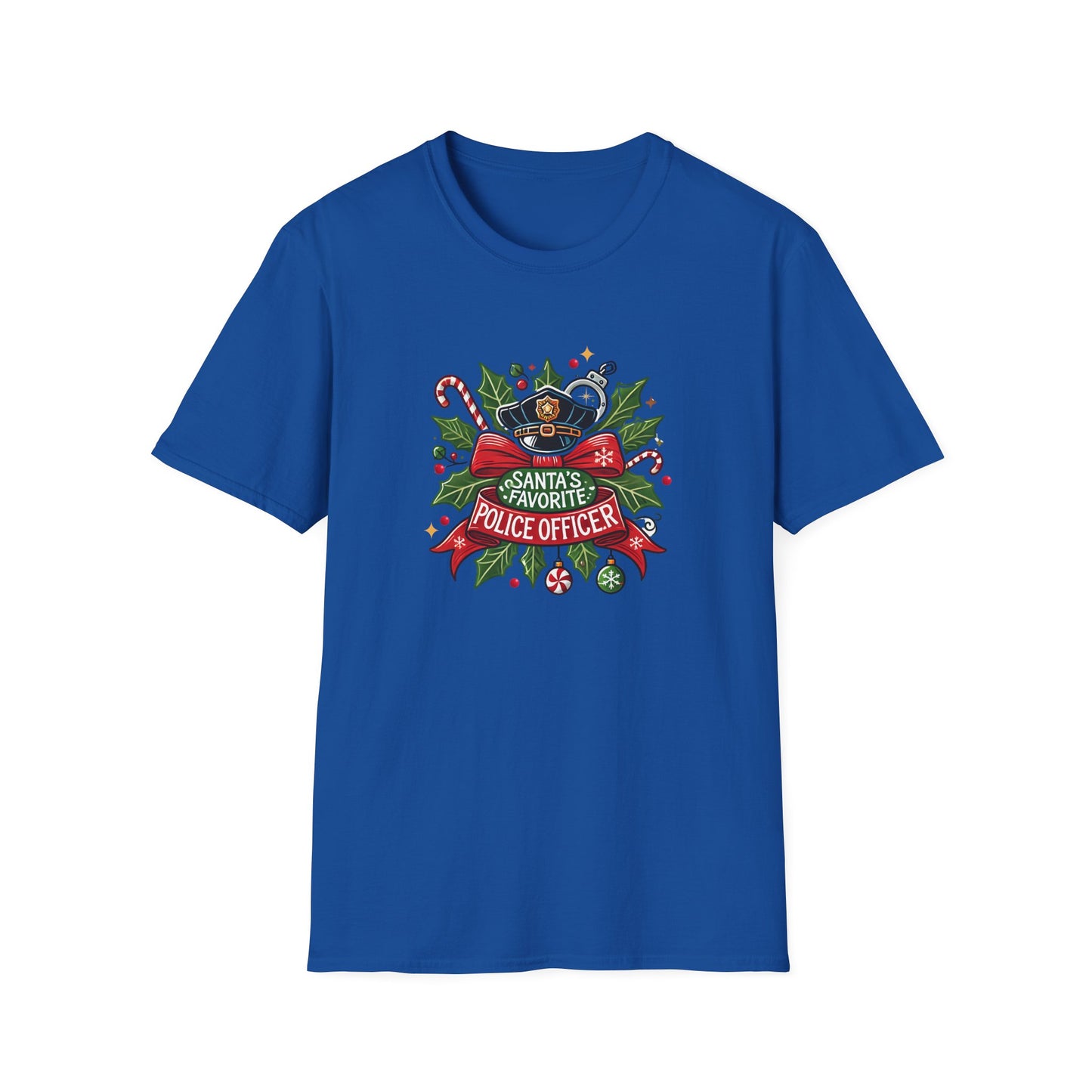 Santa's Favorite Police Officer Tee - Festive & Brave!