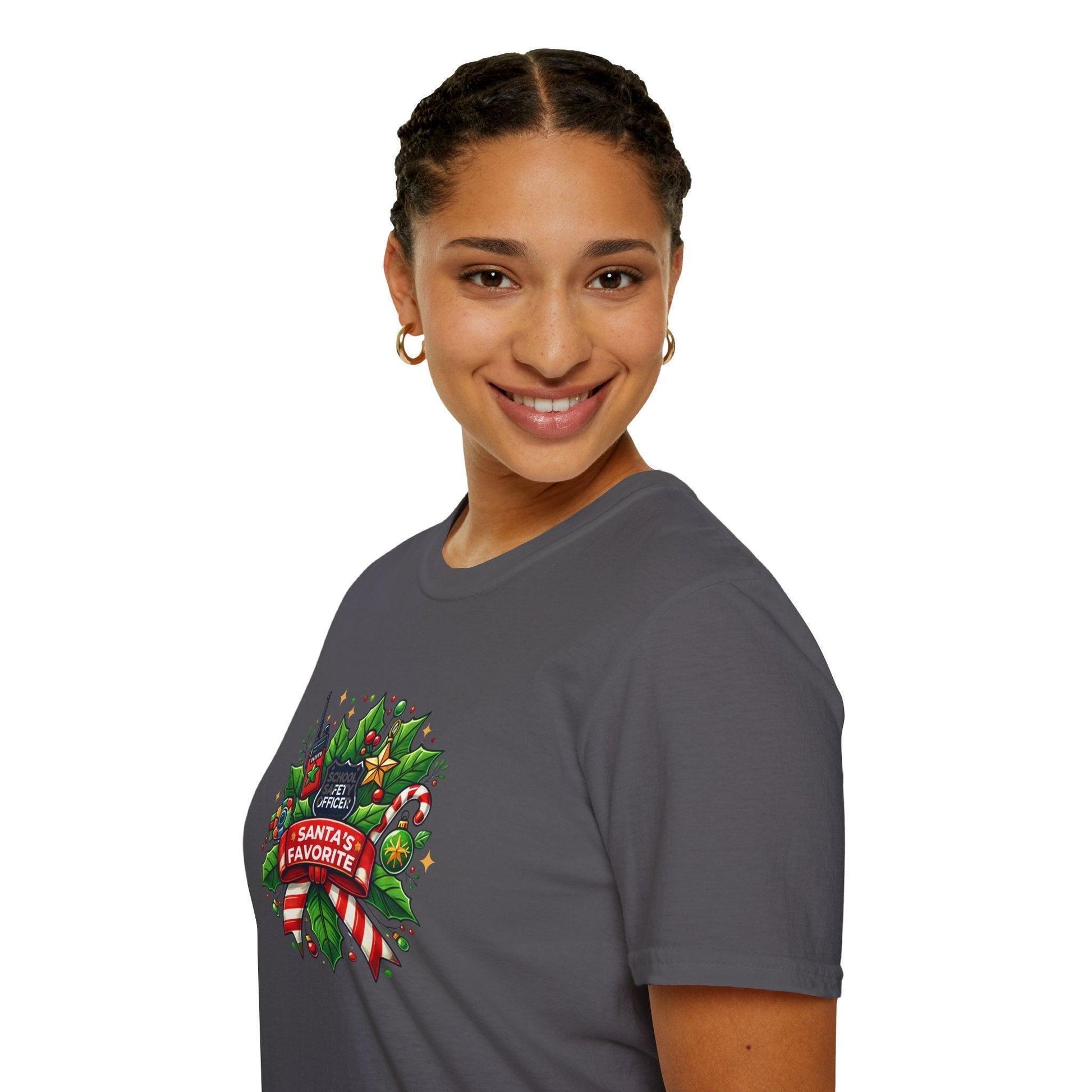 Santa's Favorite School Safety Officer Unisex Tee 🚨🎅 - Whippie's
