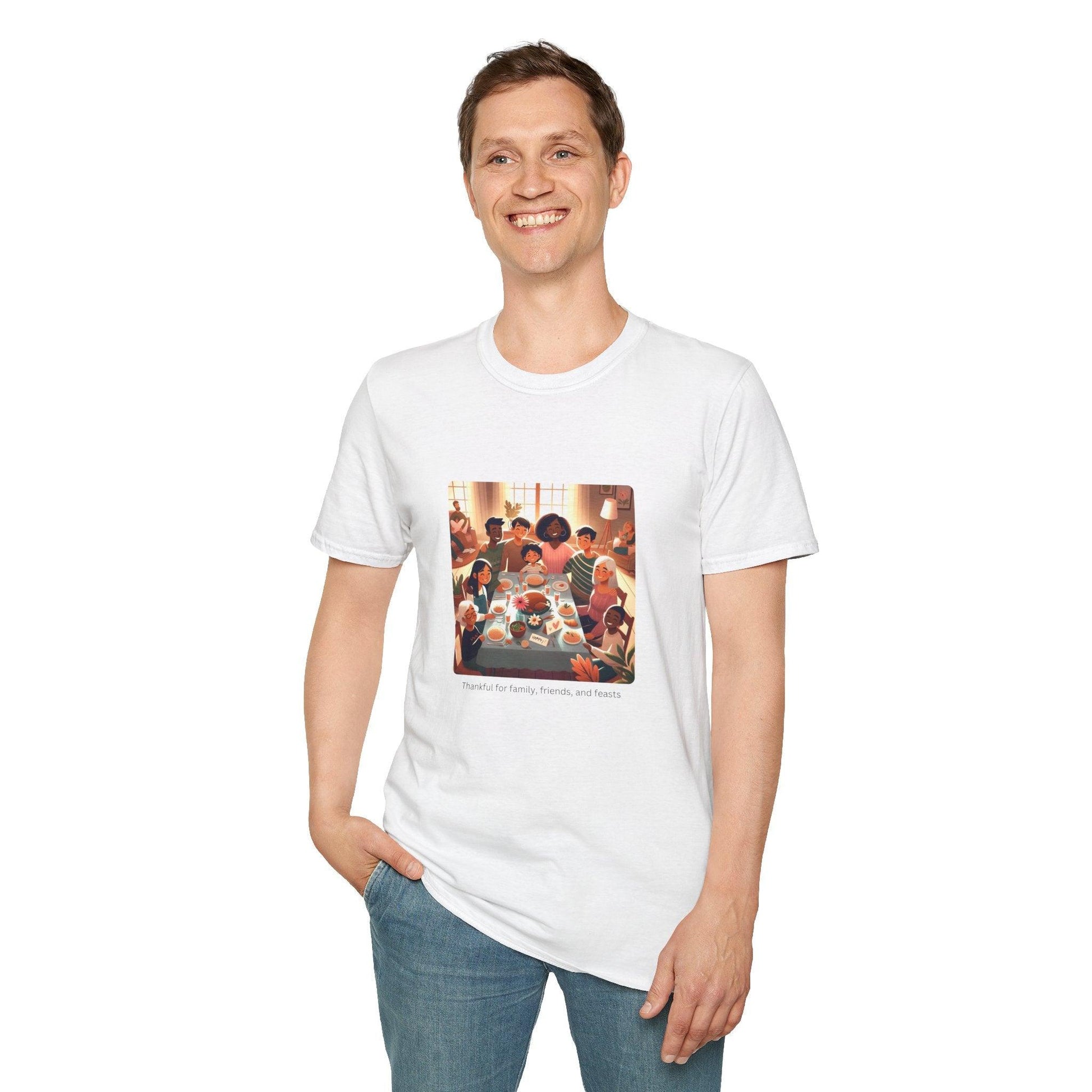 Thankful for Family, Friends, and Feasts - Celebrating Togetherness! 🍂🦃 - Unisex T-Shirt - Whippie's