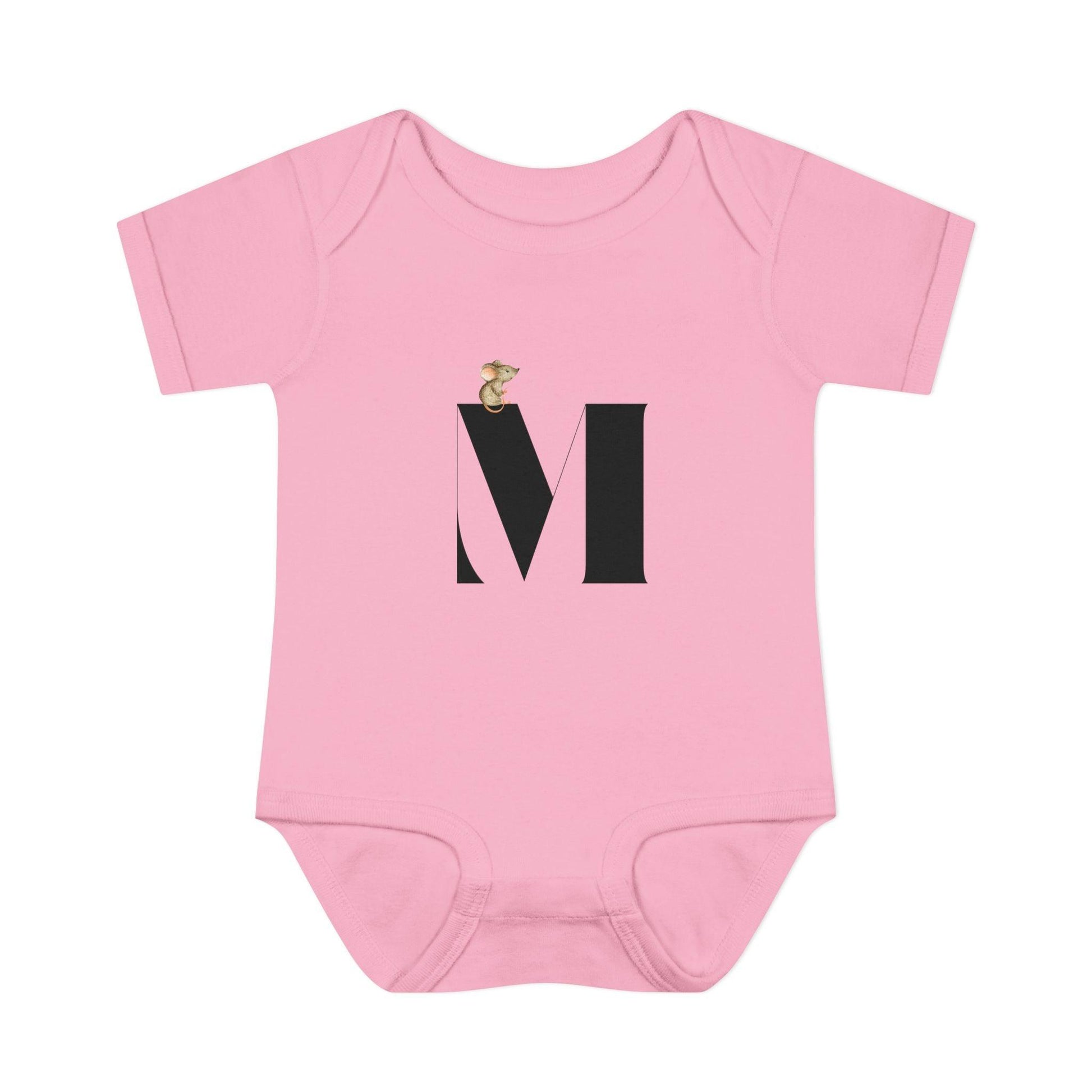 Alphabet Adventures: Letter M - Mini Mouse Baby Onesie M is for Mini Mouse! - Whippie's