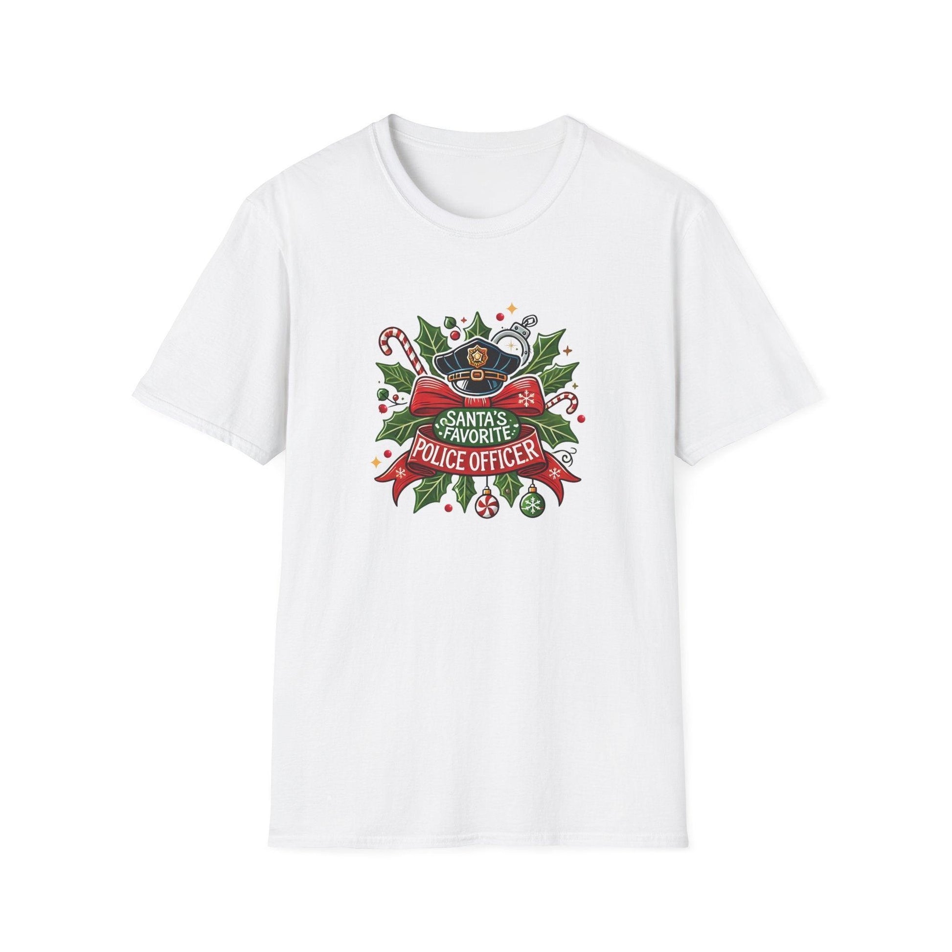 Santa's Favorite School Police Officer Unisex Tee 👮🎅 - Whippie's