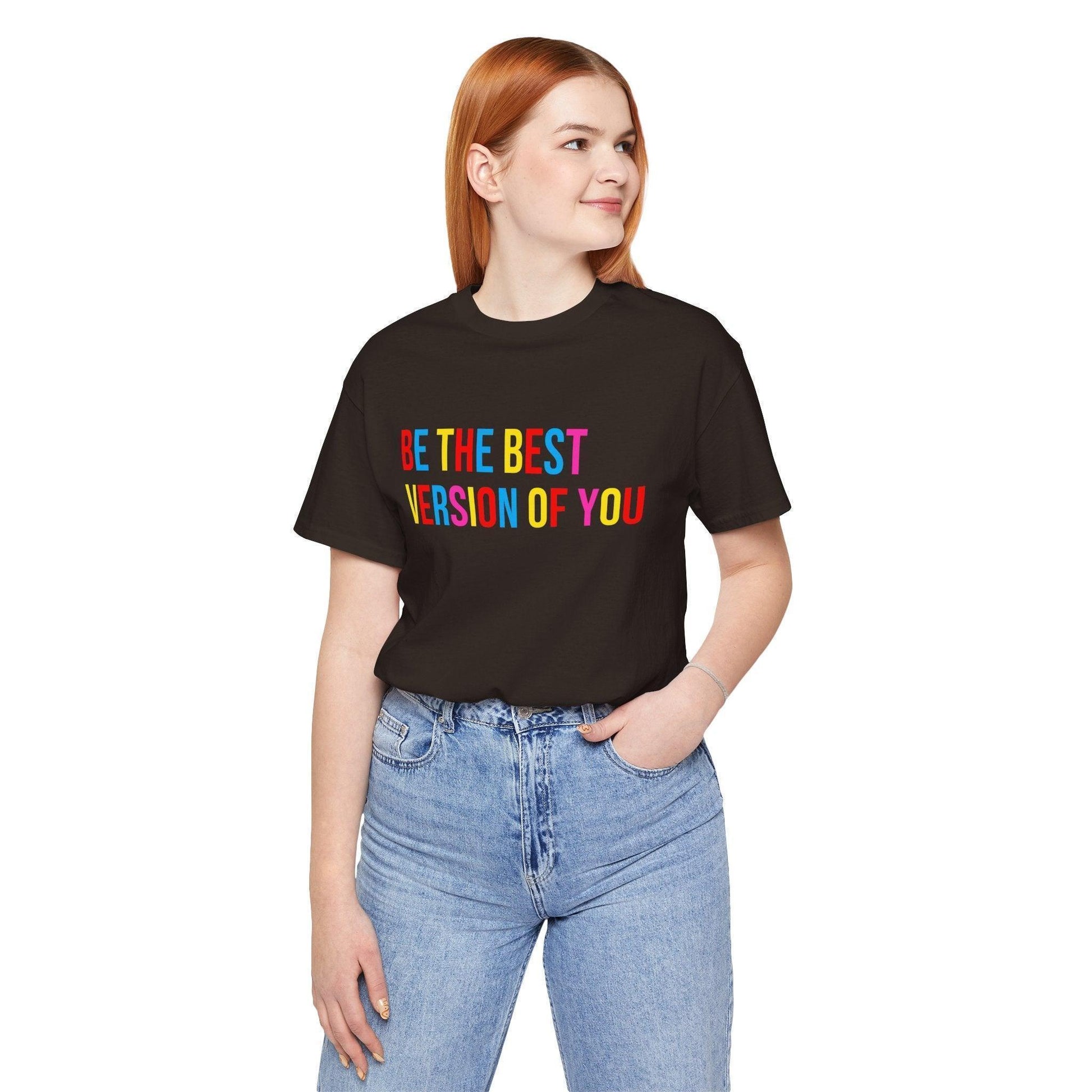✨ BE THE BEST VERSION OF YOU ✨ Unisex Jersey Tee 🌈 - Whippie's