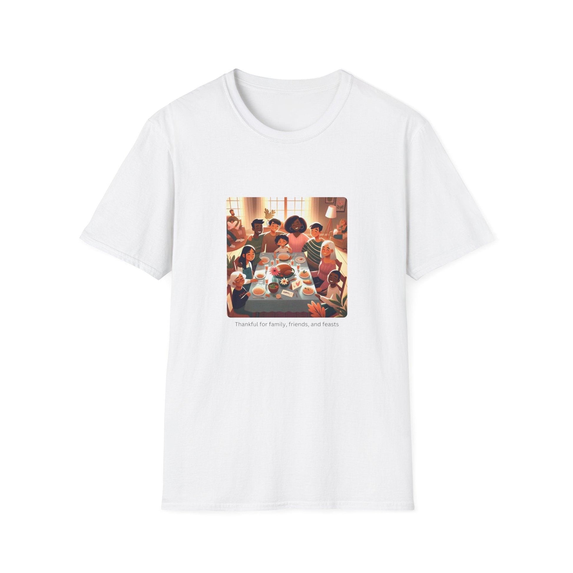 Thankful for Family, Friends, and Feasts - Celebrating Togetherness! 🍂🦃 - Unisex T-Shirt - Whippie's