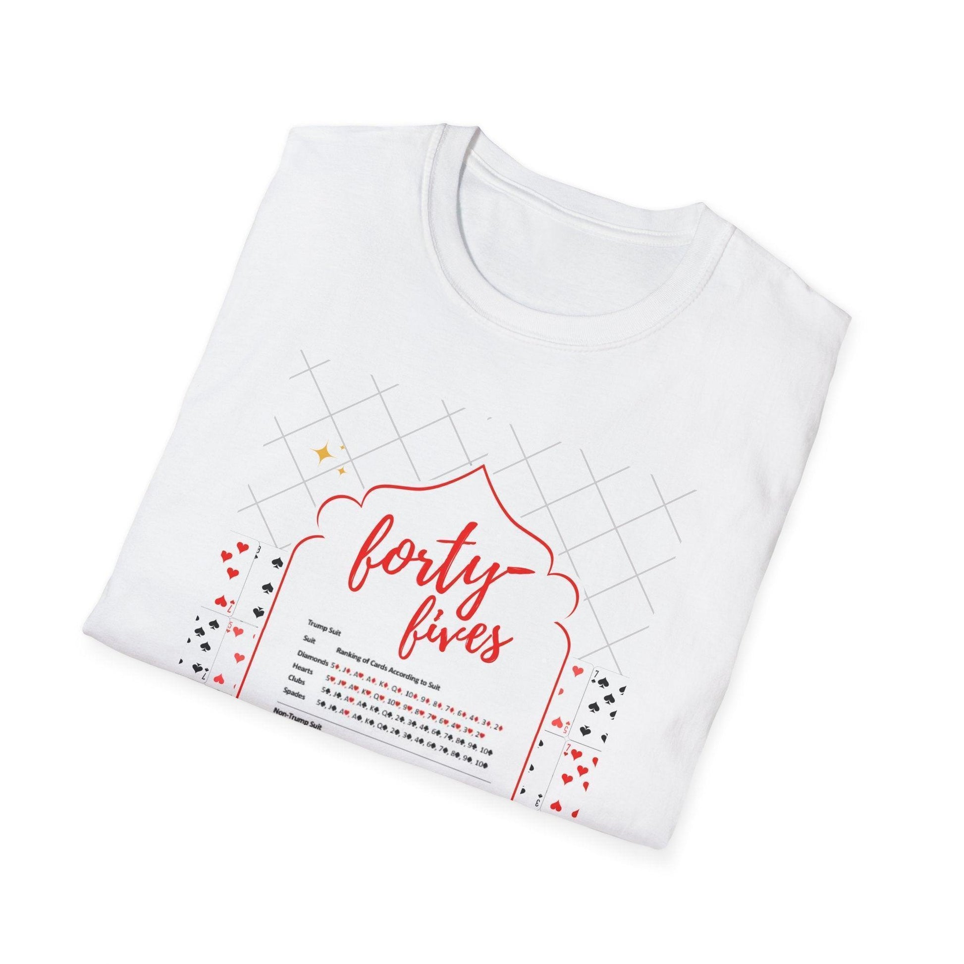 Forty-Fives Card Rankings - Unisex T-Shirt - Whippie's