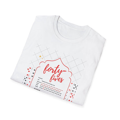 Forty-Fives Card Rankings - Unisex T-Shirt - Whippie's