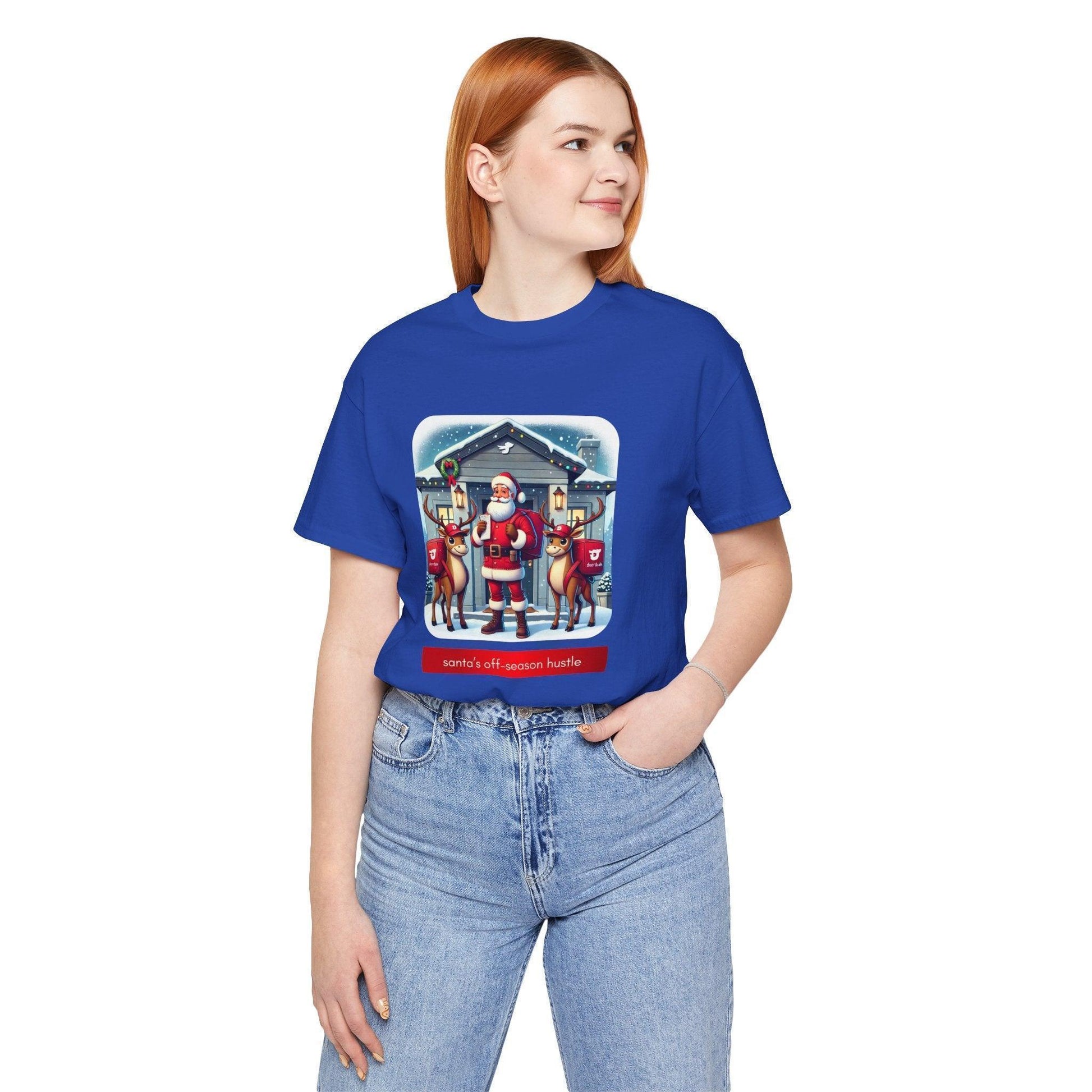 🎅 Santa's Off-Season Hustle 🍕 Unisex Tee ✨ Who knew Santa delivered more than presents? - Whippie's