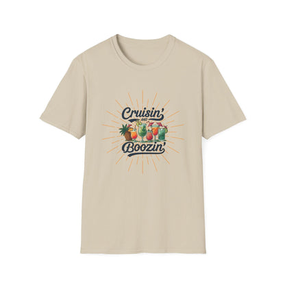 Cruisin' and Boozin Unisex Tee 🛳️🍹 - Whippie's