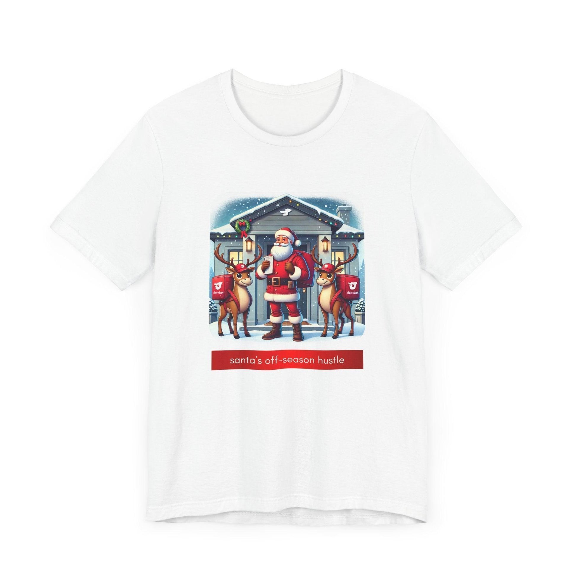 🎅 Santa's Off-Season Hustle 🍕 Unisex Tee ✨ Who knew Santa delivered more than presents? - Whippie's