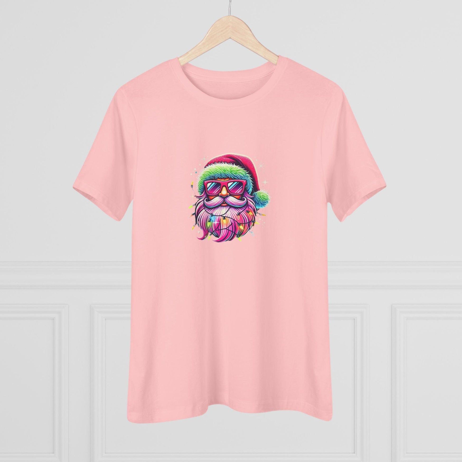Shine Bright Like Santa! Merry and Bright! 🎅🏻✨🌈 - Women's Softstyle Tee - Whippie's