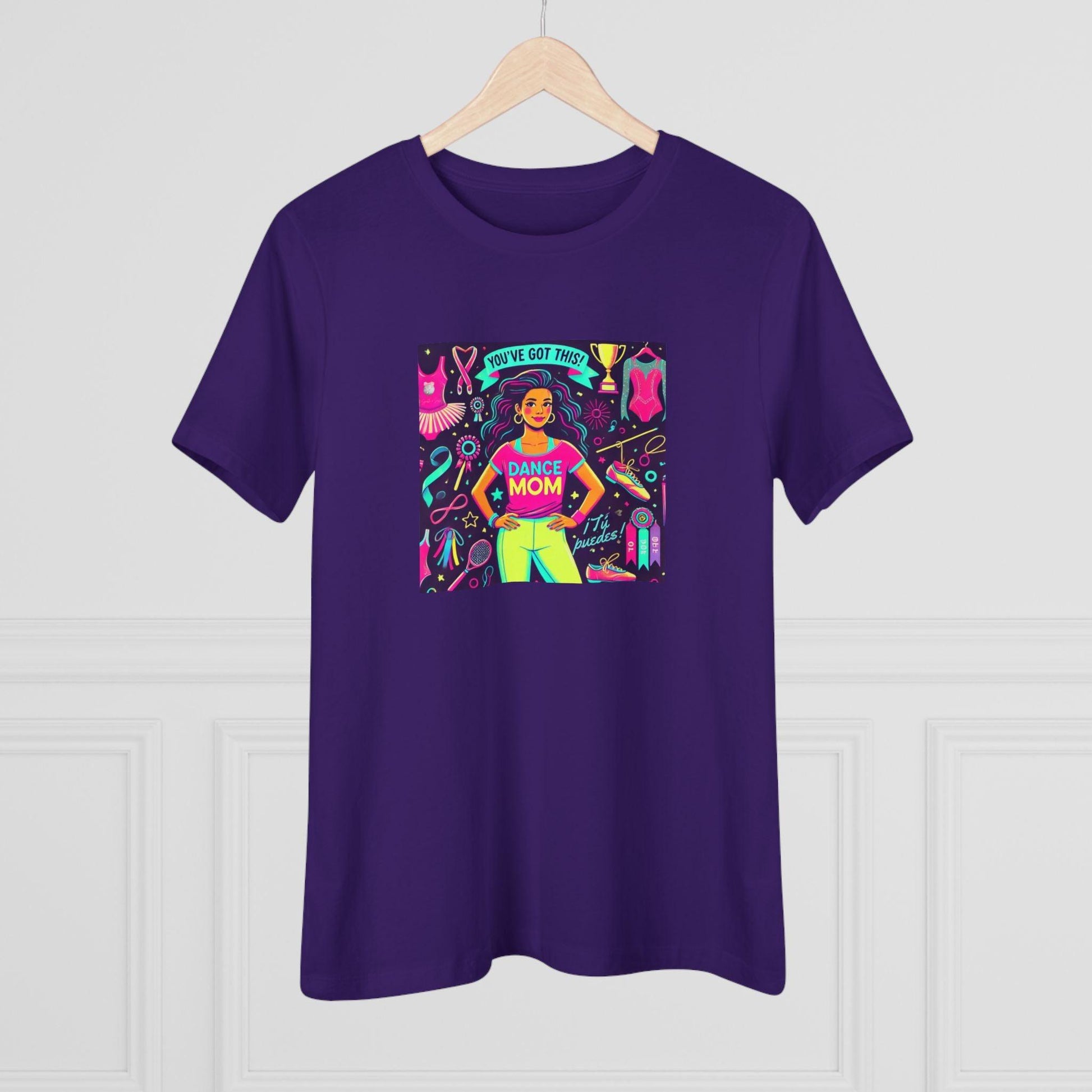 Dance Mom Magic (Latina Mom) - A Colorful Celebration 💃🌈 - Women's Softstyle Tee - Whippie's