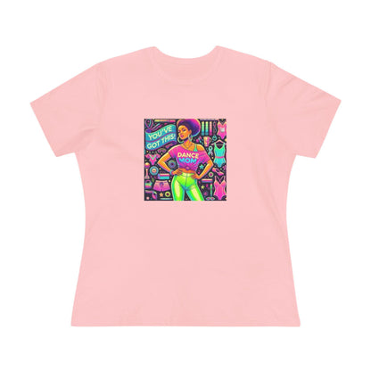Dance Mom: You've Got This - Darker Skin Tone Mom - Sideview - Women's Softstyle Tee - Whippie's