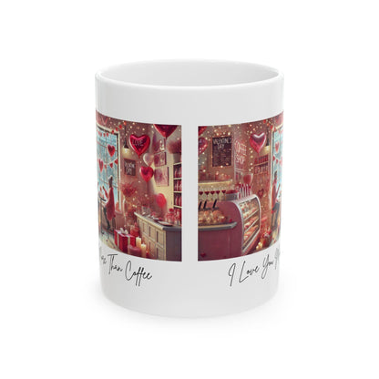 I ❤️ You More Than Coffee ☕💖 Ceramic Mug (11oz, 15oz) ✨ The perfect gift for your coffee-loving Valentine! - Whippie's