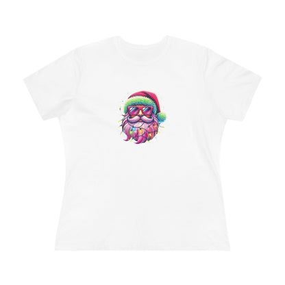Shine Bright Like Santa! Merry and Bright! 🎅🏻✨🌈 - Women's Softstyle Tee - Whippie's
