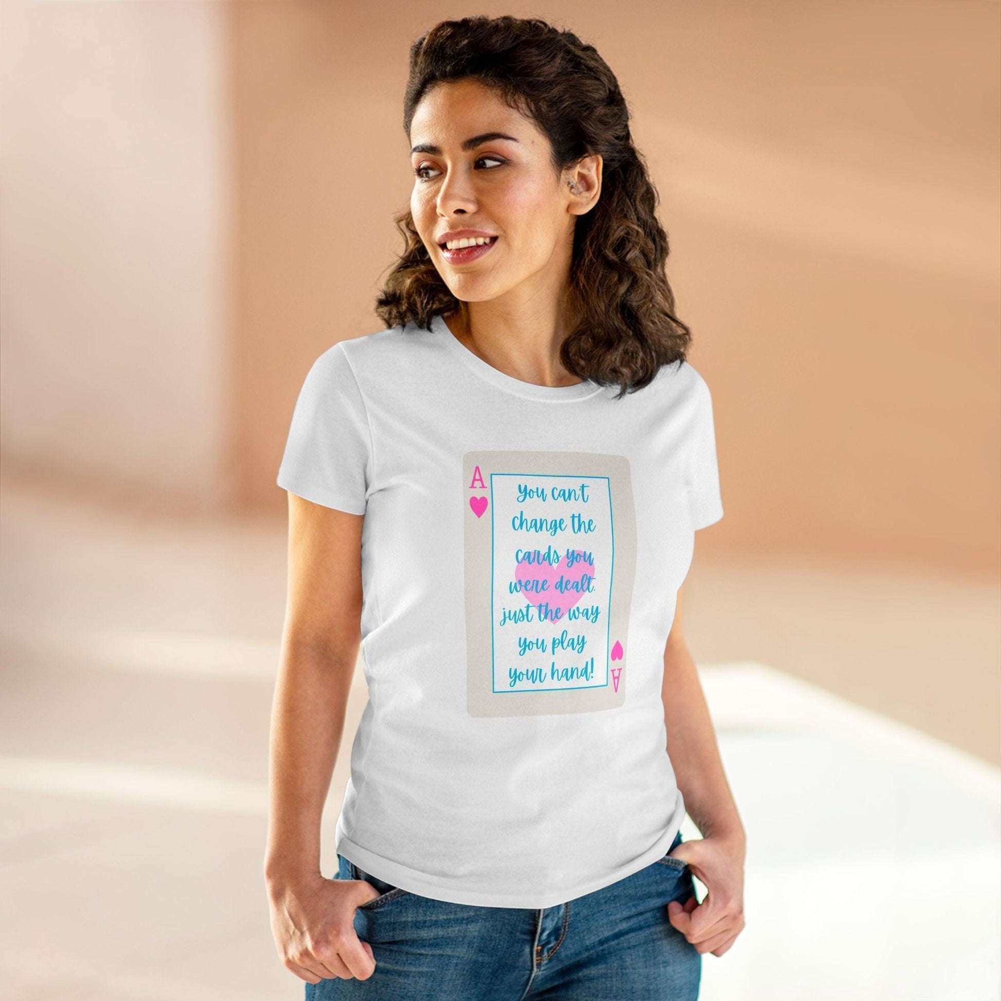 💖 Ace of Hearts 💪 Women's Tee ✨ Play your hand like a queen! 👑 - Whippie's