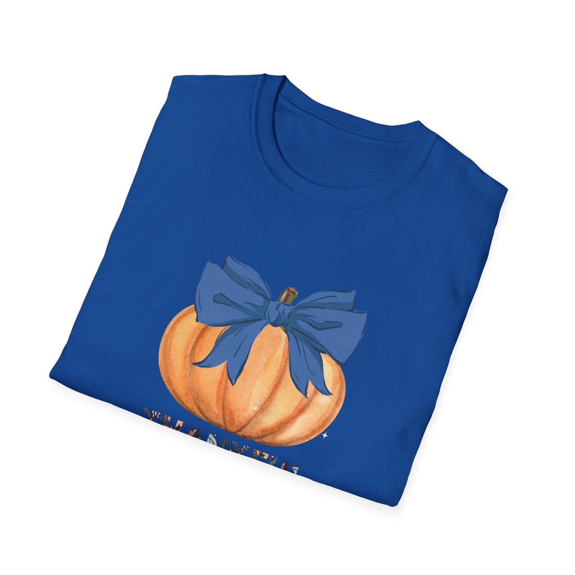 Thankful Pumpkin Tee - A Heart Full of Gratitude! 🧡💙 Unisex Tee - Whippie's