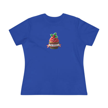 Will Workout for Cupcakes - Christmas Edition - Fuel Your Fitness! 🧁💪🎄 - Women's Softstyle Tee - Whippie's