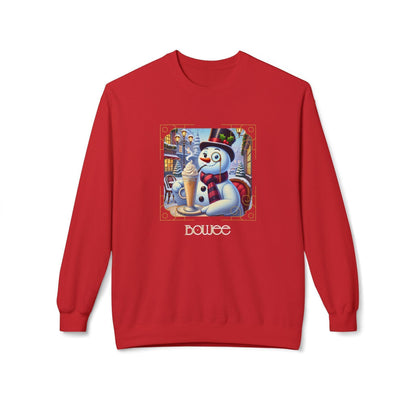 ☃️ Boujee Snowman ☕ Unisex Fleece Sweatshirt ✨ - Whippie's