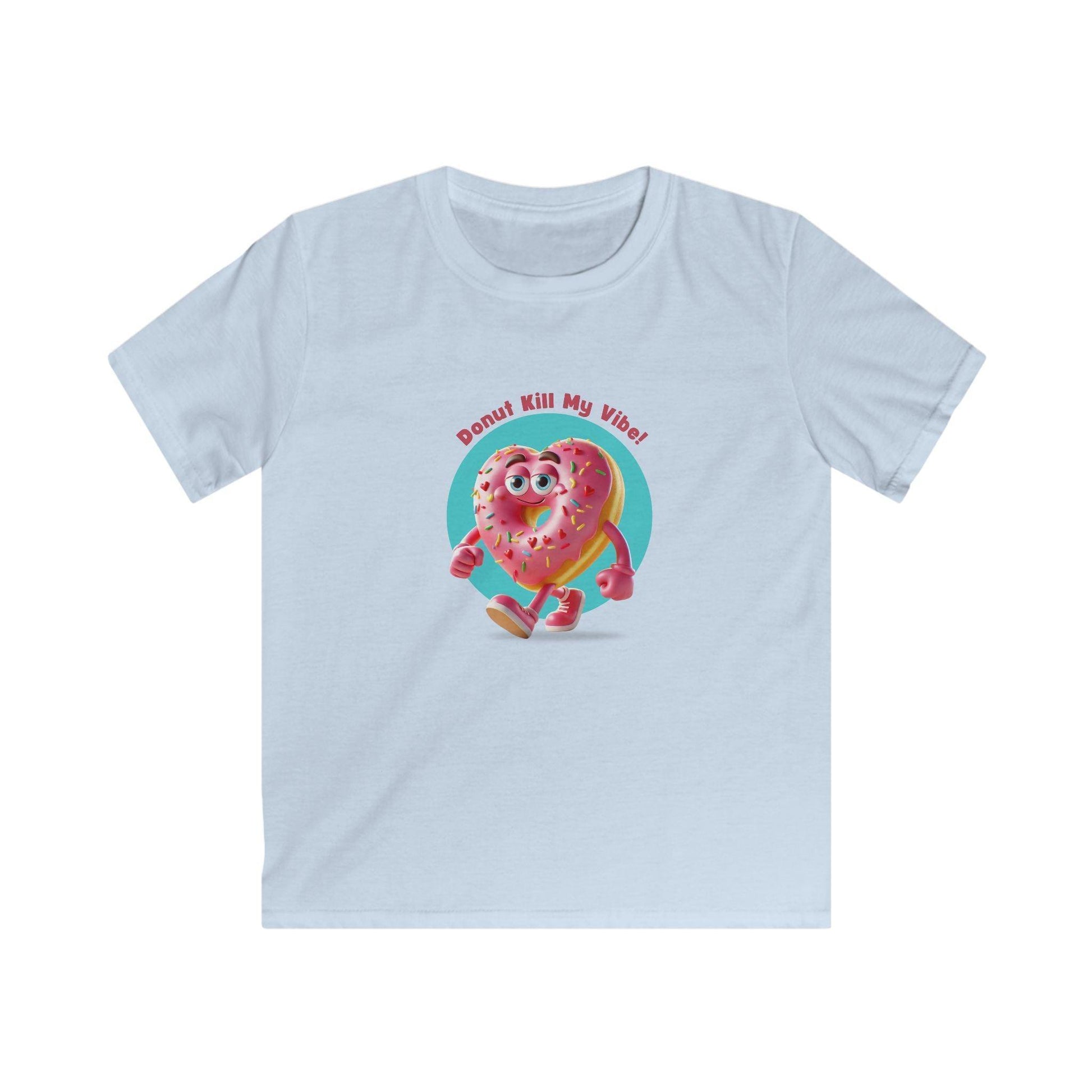 💖 Donut Kill My Vibe! 🍩 Kids Softstyle Tee ✨ Spread the sweet vibes this Valentine's Day! - Whippie's