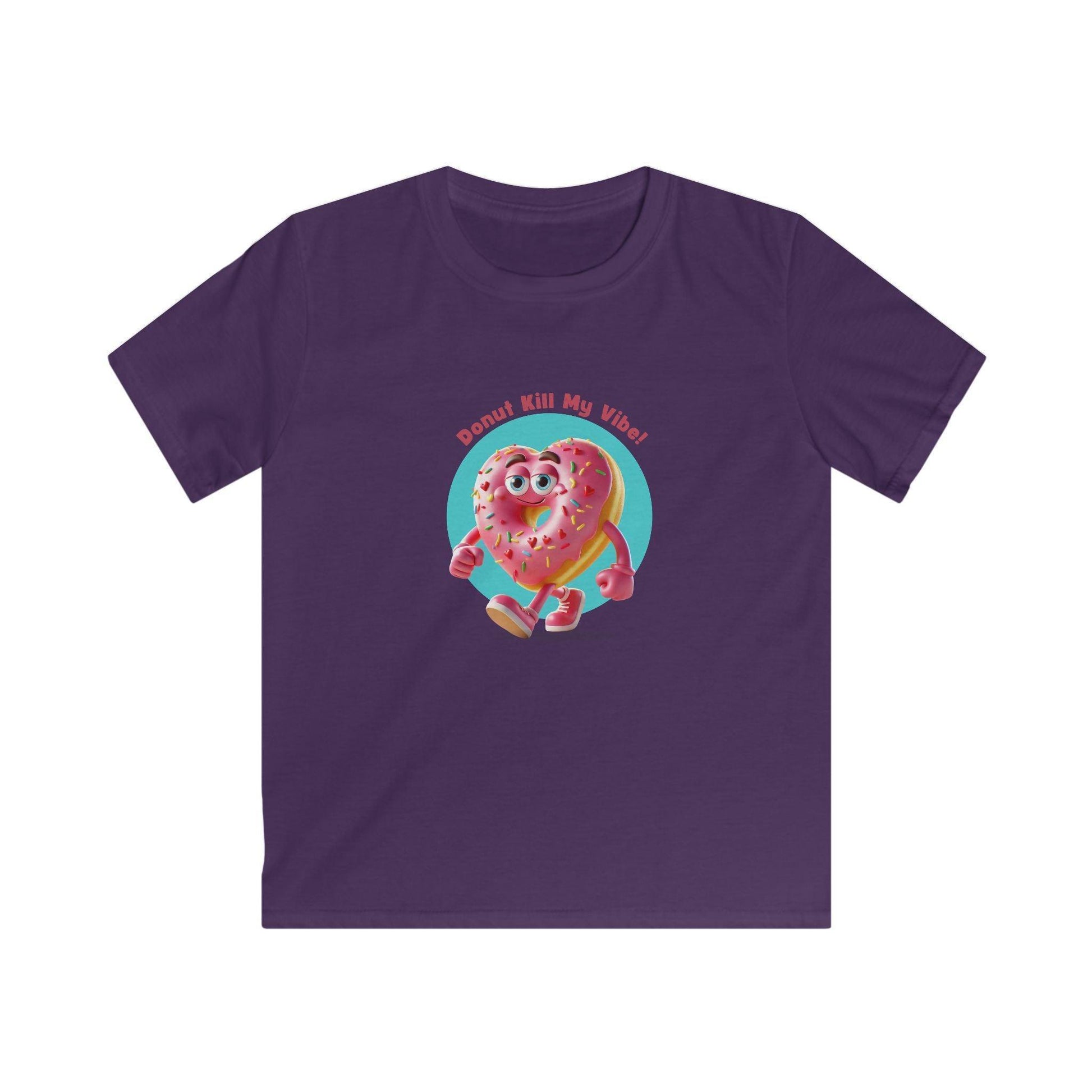 💖 Donut Kill My Vibe! 🍩 Kids Softstyle Tee ✨ Spread the sweet vibes this Valentine's Day! - Whippie's