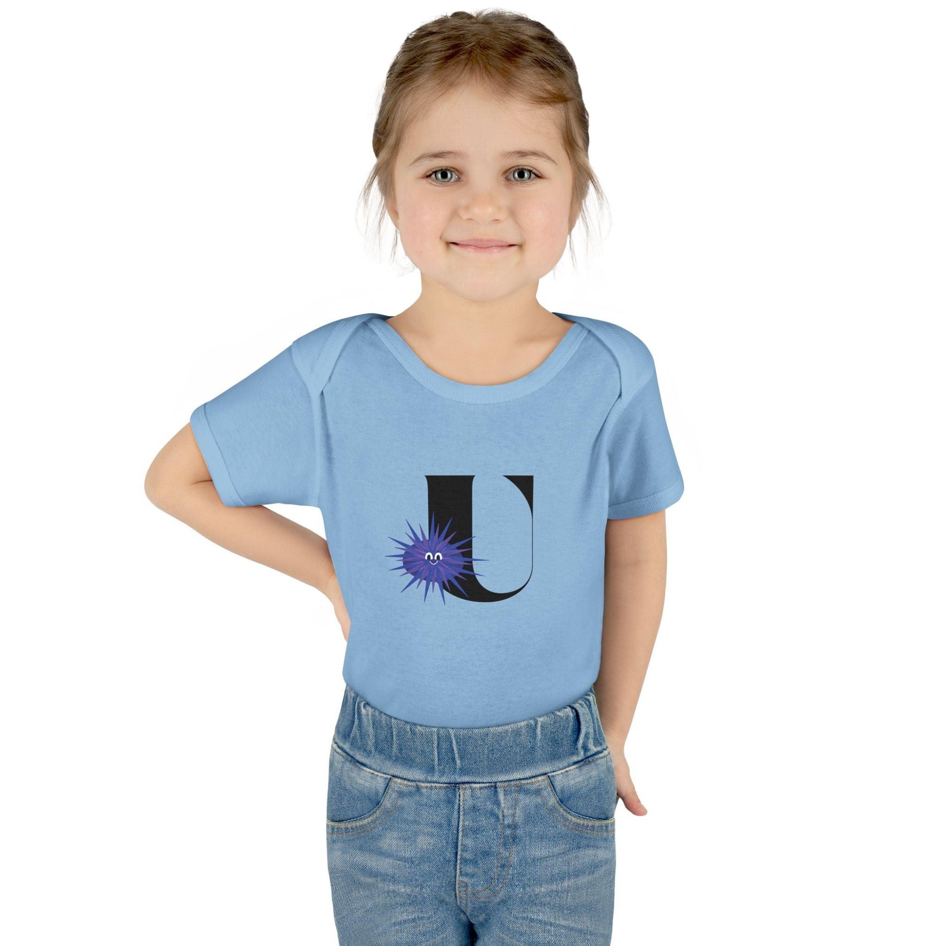 Alphabet Adventures: Letter U - Unforgettable Urchin Baby Onesie U is for Unforgettable Urchin! - Whippie's