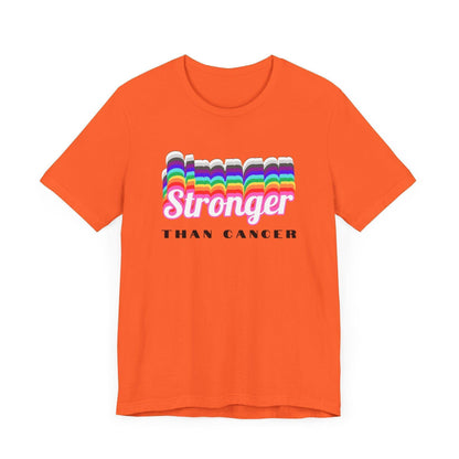 💪 Stronger Than Cancer 🎗️ Unisex Jersey Tee ✨ Show your support, wear your strength. - Whippie's