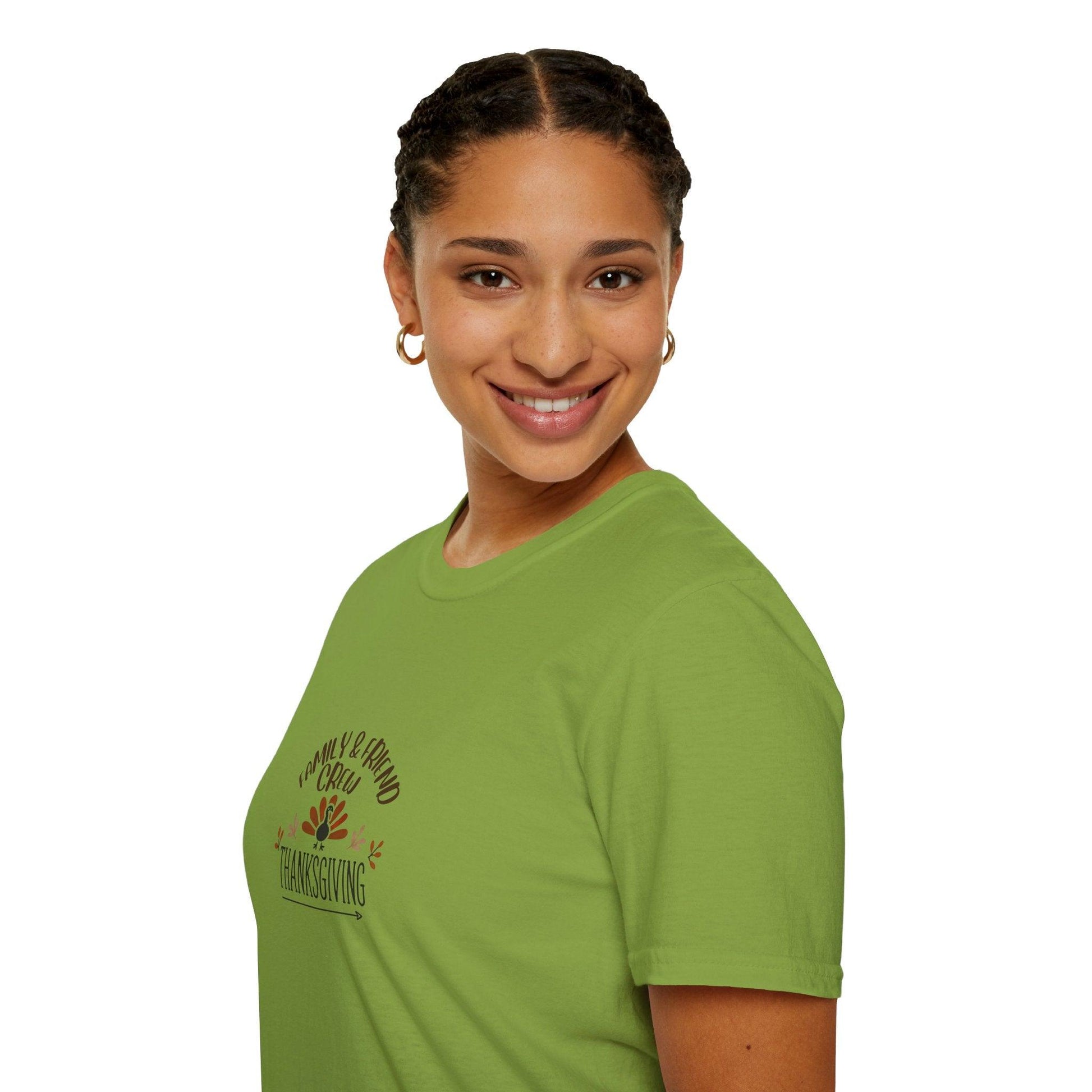 Thanksgiving Family & Friends Crew - Gobble 'Til You Wobble with Your Favorite Crew! 🦃🍁 Unisex T-Shirt - Whippie's
