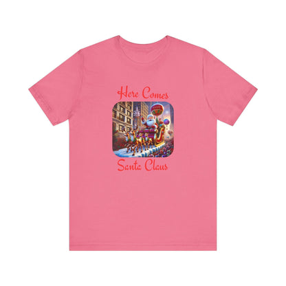 🎅 Here Comes Santa Claus 🎄 Unisex Jersey Tee ✨ - Whippie's