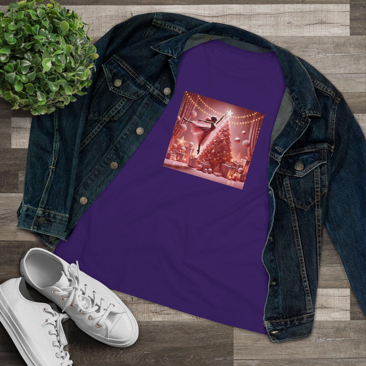 Pink Leap into the Holidays - Women's Softstyle Tee - Whippie's