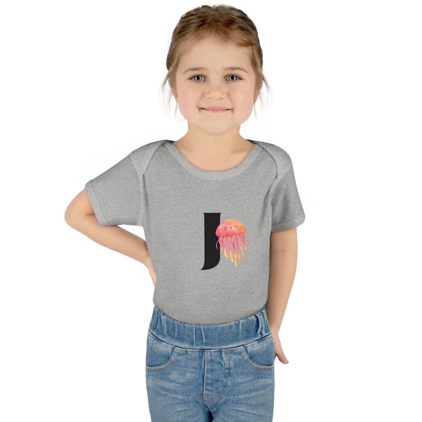 Alphabet Adventures: Letter J - Jolly Jellyfish Baby Onesie J is for Jolly Jellyfish! - Whippie's