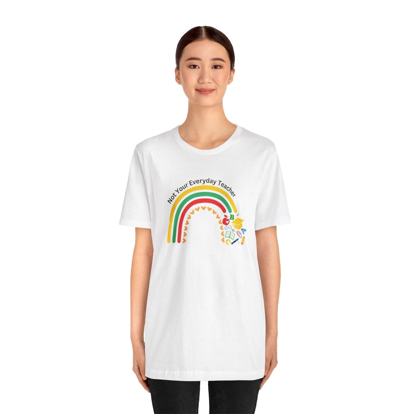 🌈 Not Your Everyday Teacher ❤️ Unisex Jersey Tee ✨ - Whippie's
