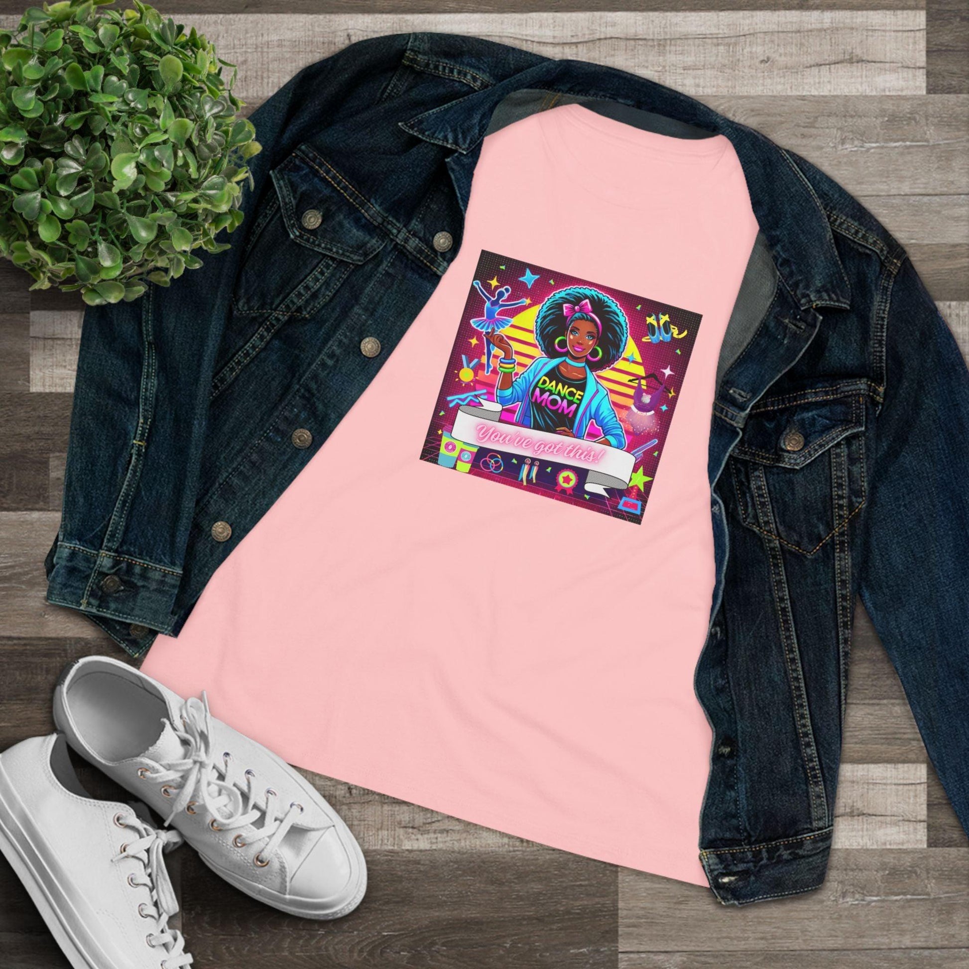 You've Got This! Dance Mom (Black Mom) - A Sparkling Performance ⭐️ Women's Softstyle Tee - Whippie's