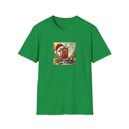 Santa's Favorite Hot Mess 🎅🎄🍹 - Unisex Softstyle T-shirt - Whippie's