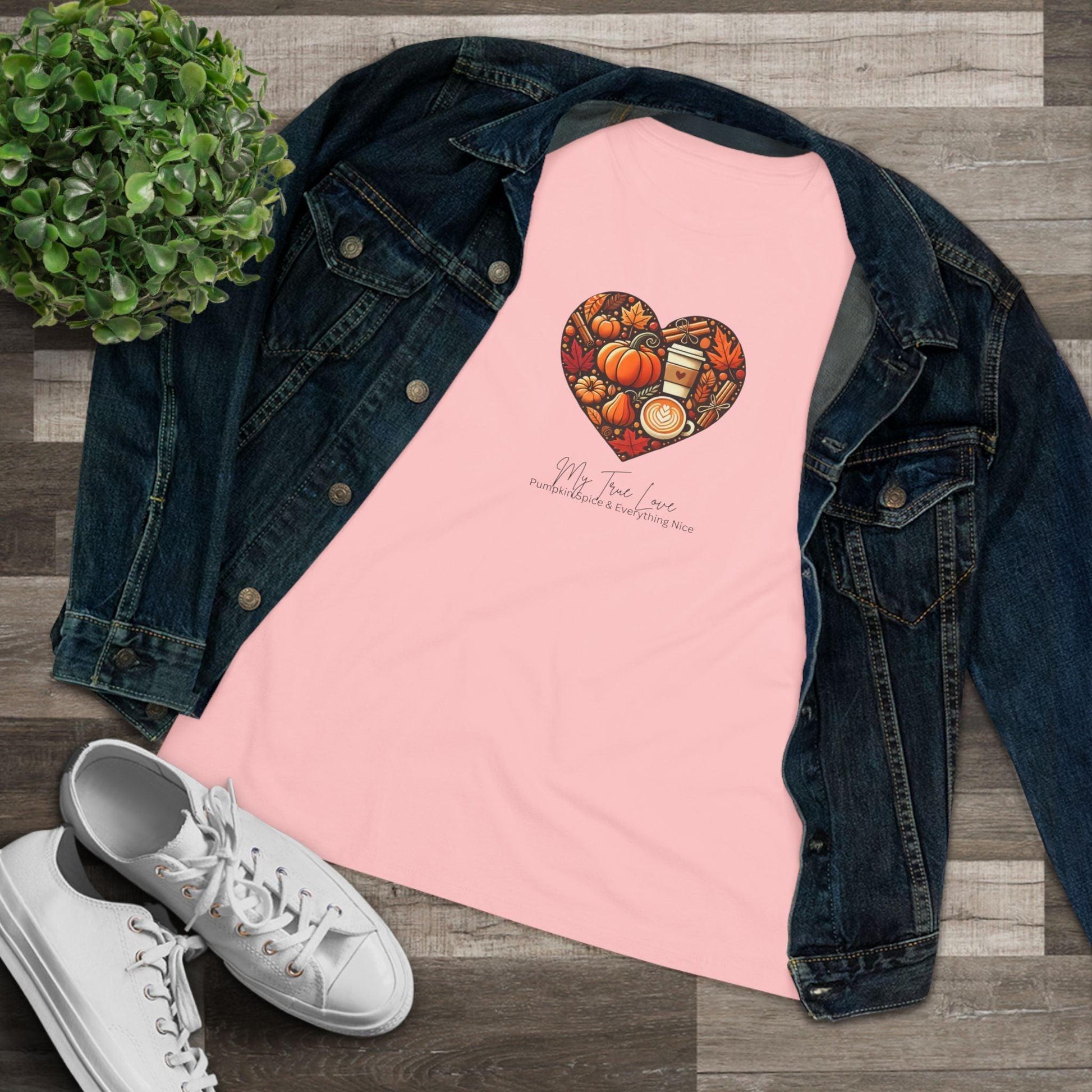 My True Love, Pumpkin Spice and Everything Nice - Women's Softstyle Tee - Whippie's