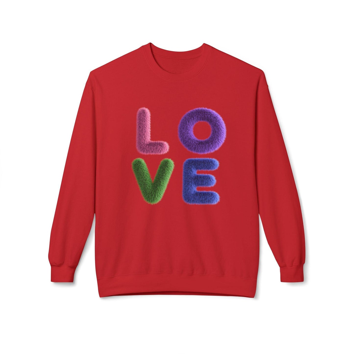 Fuzzy Love - Unisex Fleece Sweatshirt - Spread the Love ❤️ - Whippie's