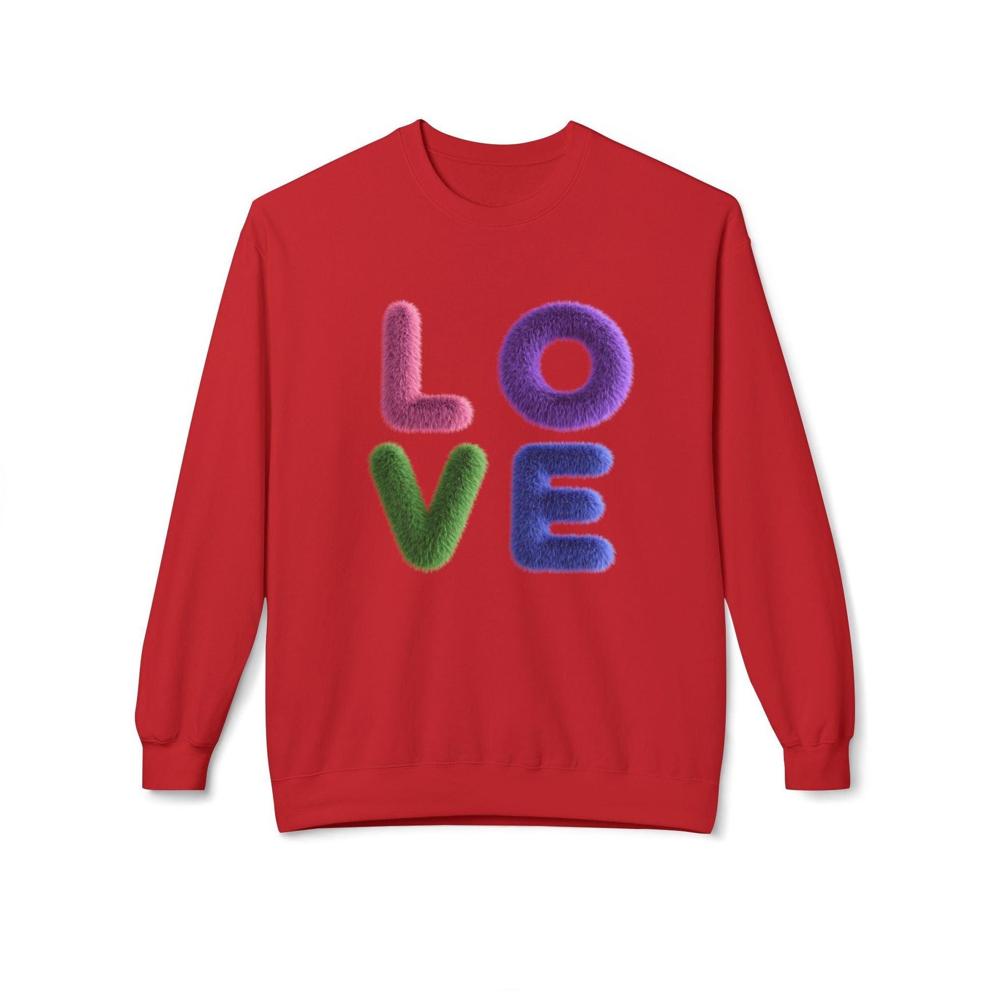 Fuzzy Love - Unisex Fleece Sweatshirt - Spread the Love ❤️ - Whippie's