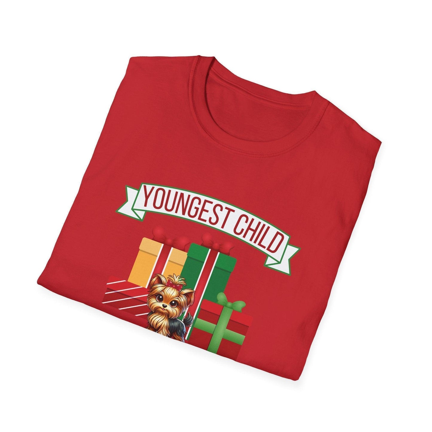 Youngest Child, The Favorite 🎁🐶 Yorkie - Unisex Tee! 🎁👑 - Whippie's