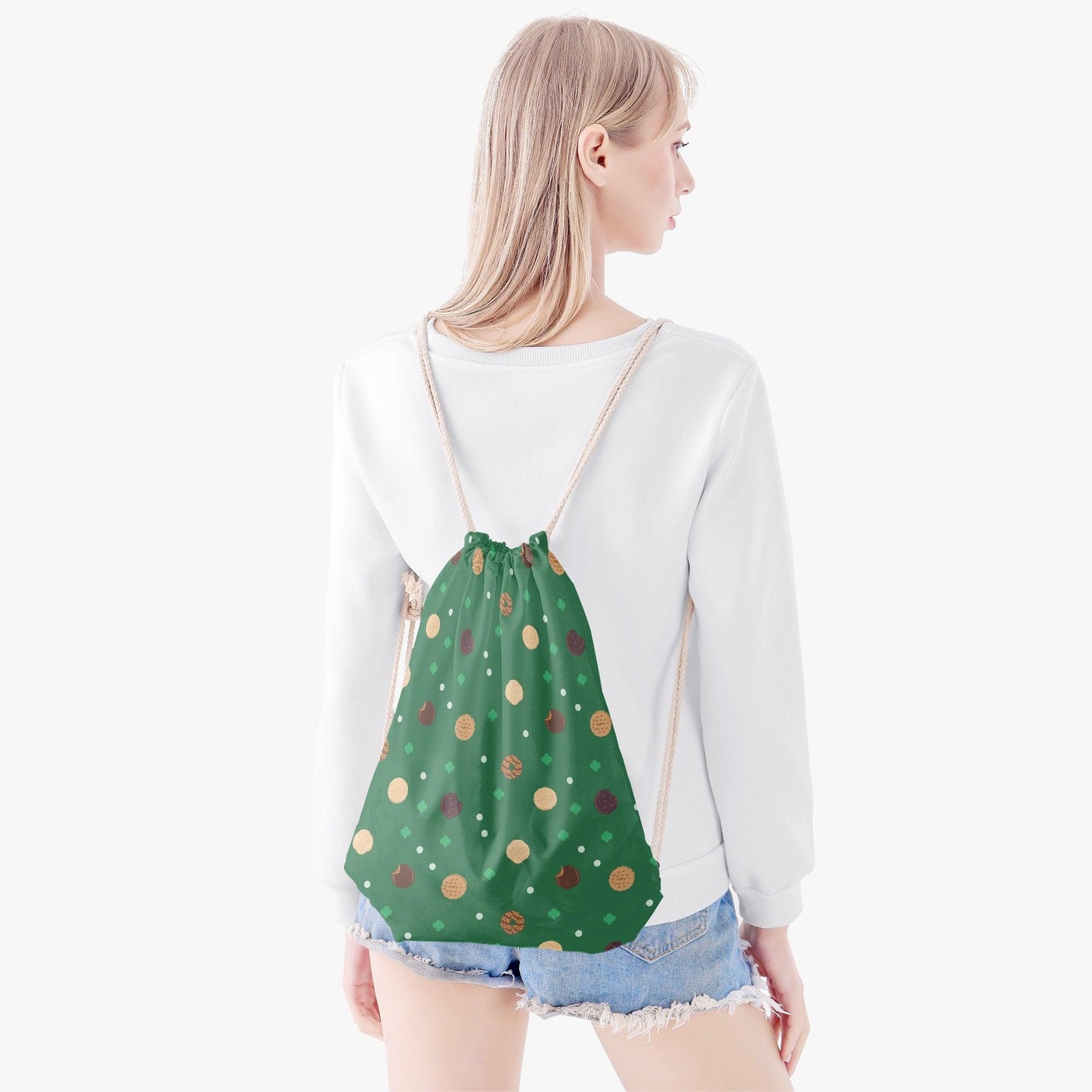 Girl Scout Cookie Drawstring Backpack - 🍪 Carry Your Cookies with Confidence and Style! 🍪 - Whippie's