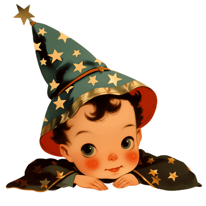 Vintage Boo-tique - Little Wizard's Charm V-neck T-shirt - Whippie's