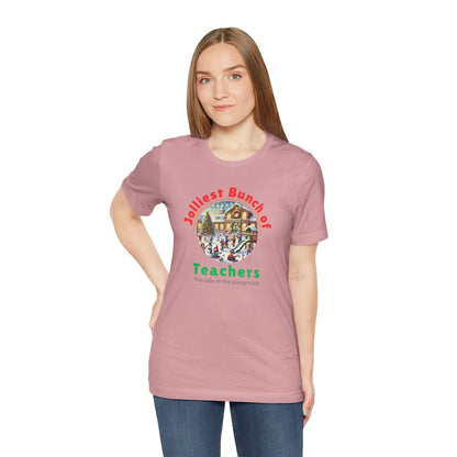 🌴 Jolly Bunch of Teachers ☀️ Unisex Jersey Tee 🧑‍🏫 - Winter Wonderland - Whippie's