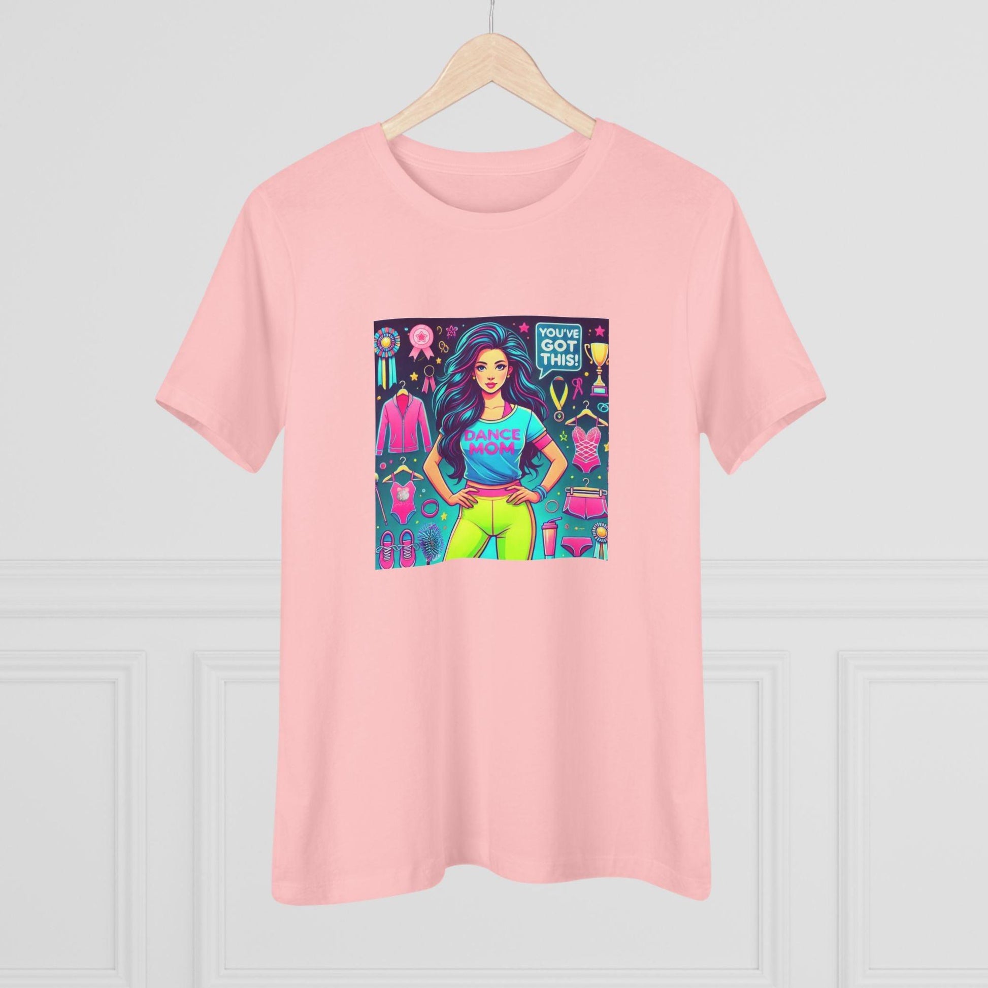Dance Mom Magic (Black Hair) - A Colorful Celebration 🌈 - Women's Softstyle Tee - Whippie's