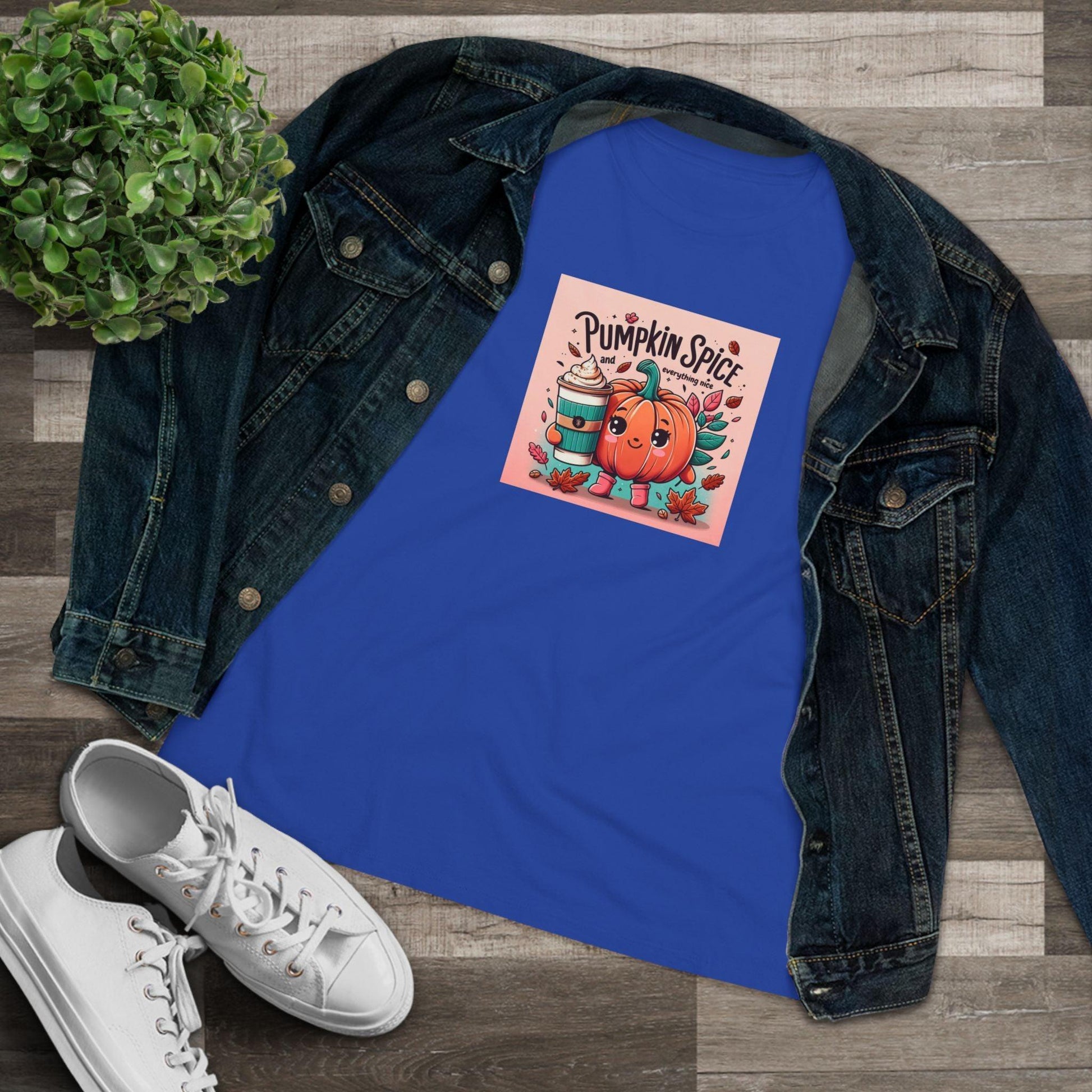 Cute Pumpkin: Pumpkin Spice and Everything Nice - Women's Softstyle Tee - Whippie's
